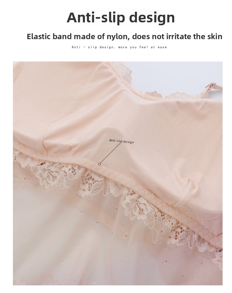Zwoele nieuwe aankomst: kanten en latex bh met slingdesign, prachtige rug, borstkussentjes en alles-in-één borstband voor een sexy tubetoplook_voghion.com