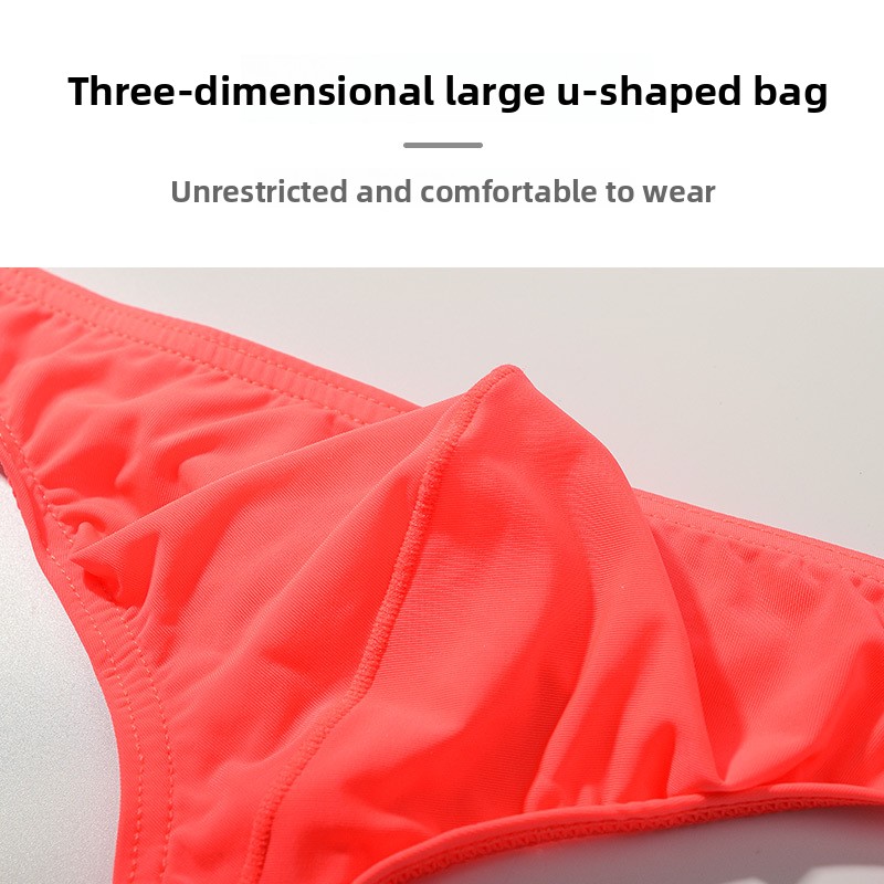 Heren ijszijden slipje met lage taille en dunne, sexy T-broek, ademend_voghion.com