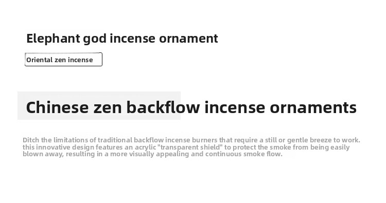 3 Qiao Wei - Elephant God Backflow Fragrance Ornament _02