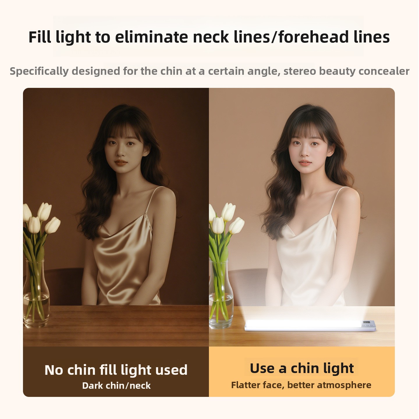 Live Chin Light, Whitening Neck Light, Desktop Lighting Light, Live Streaming Specific Beauty Supplement Light, Surface Light_voghion.com