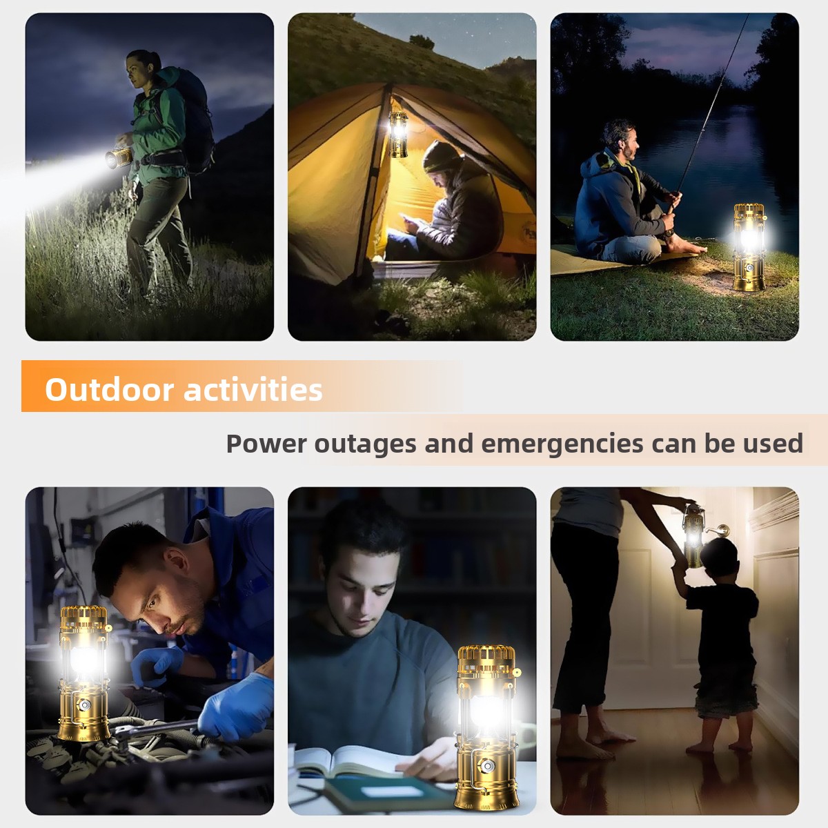 Solar-Multifunktions-Campinglicht kann durch Blasen von Luft aufgeladen werden, Campingmodell lädt Notfall-Taschenlampe im Freien_voghion.com