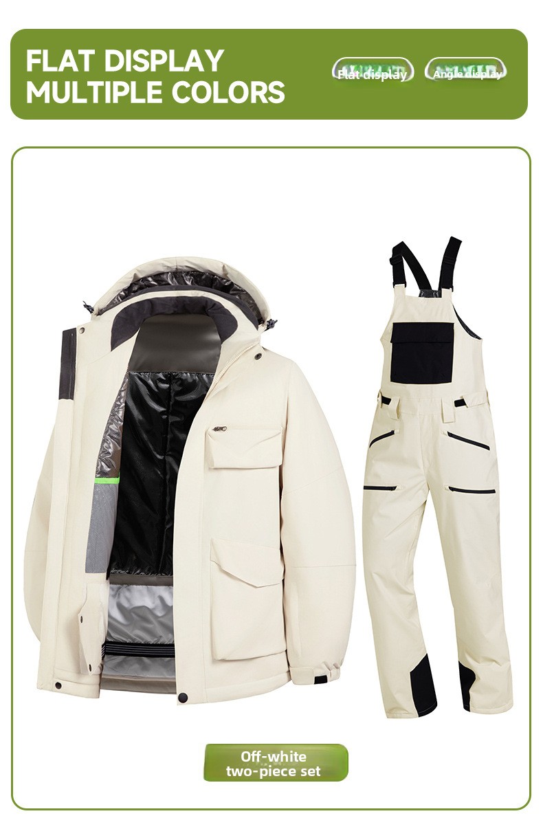 Combinaison de ski d'hiver pour homme, coupe ample et polyvalente, idéale pour les activités de plein air._voghion.com