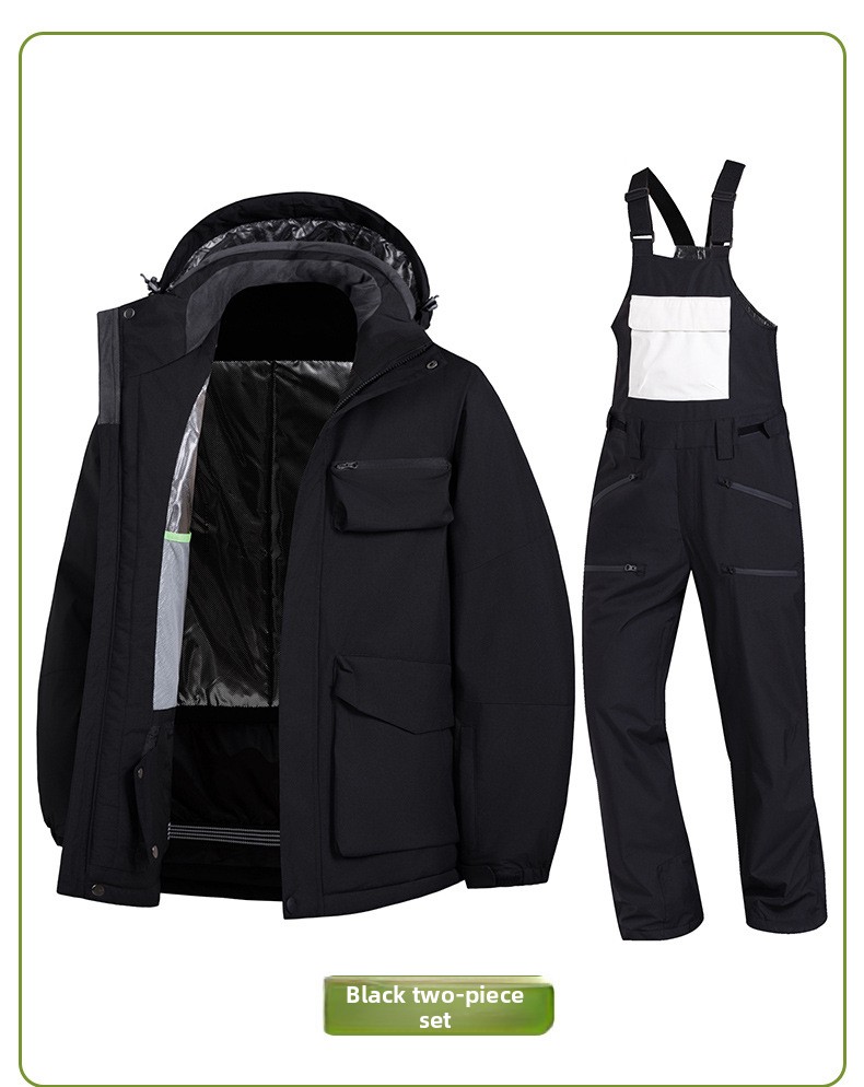 Combinaison de ski d'hiver pour homme, coupe ample et polyvalente, idéale pour les activités de plein air._voghion.com