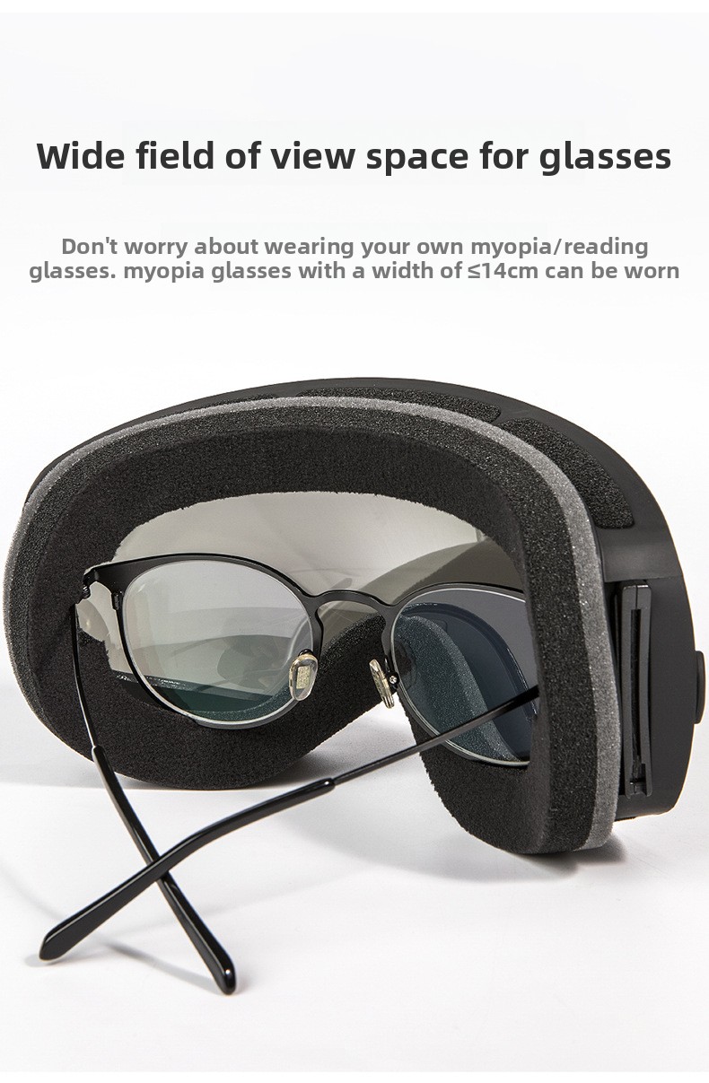 COPOZZ Große sphärische Skibrille für Herren und Damen, doppellagige Antibeschlag-Skibrille, Skizubehör, Ausrüstung kann bei Myopie stecken bleiben_voghion.com