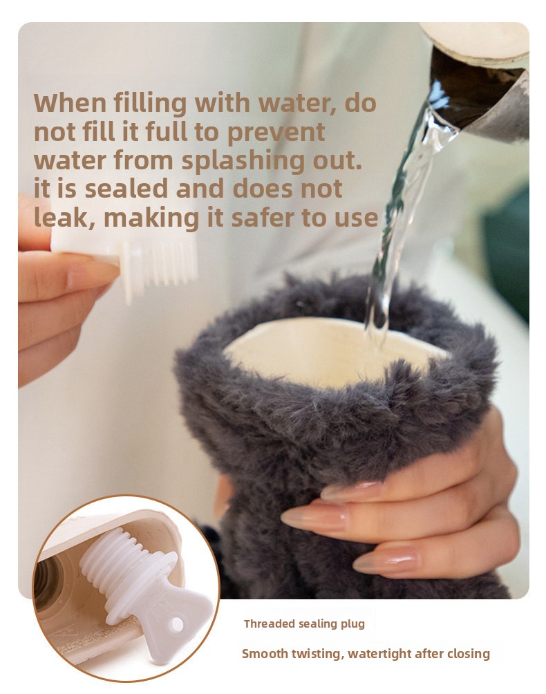 Devon Cat Strip Wärmflasche, Winterwärmer, Bettdecke, Wasserbefüllbare Heizmatte, Langzeit-Wärmekompresse, Wärmflasche für Damen_voghion.com