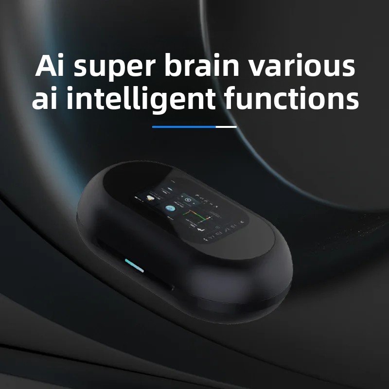 Wireless AI Translation Bluetooth Earphones Without In Ear Full-Color Touch Screen With Ultra Long Battery Life_voghion.com