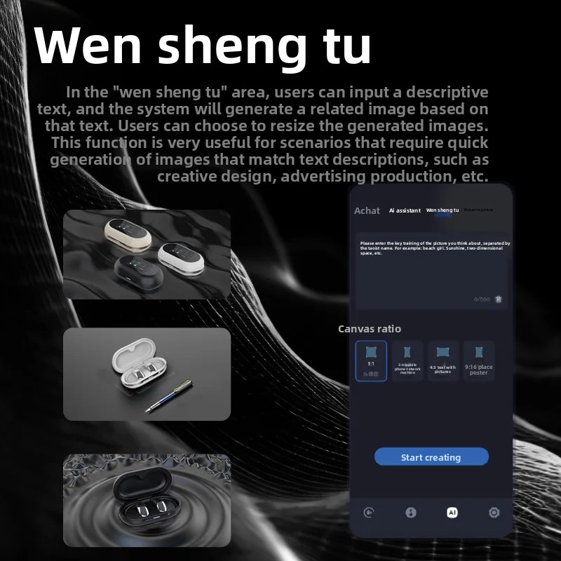Wireless AI Translation Bluetooth Earphones Without In Ear Full-Color Touch Screen With Ultra Long Battery Life_voghion.com