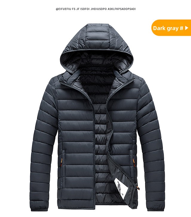 Abiti a costine, Abiti imbottiti in cotone per uomo, Cappelli larghi e rimovibili, Abiti imbottiti in cotone, Giacche casual con cappuccio in cotone imbottite per uomo._voghion.com