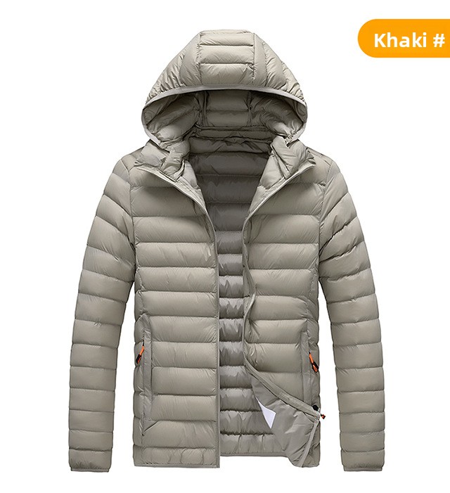 Abiti a costine, Abiti imbottiti in cotone per uomo, Cappelli larghi e rimovibili, Abiti imbottiti in cotone, Giacche casual con cappuccio in cotone imbottite per uomo._voghion.com