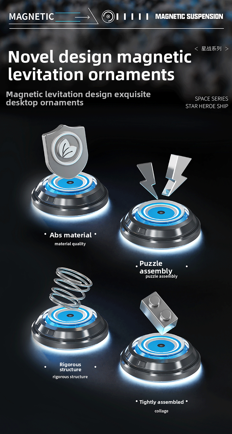 Star Wars Levitating Toy | Assembly Toy | 1195 pcs | Creative and Fun