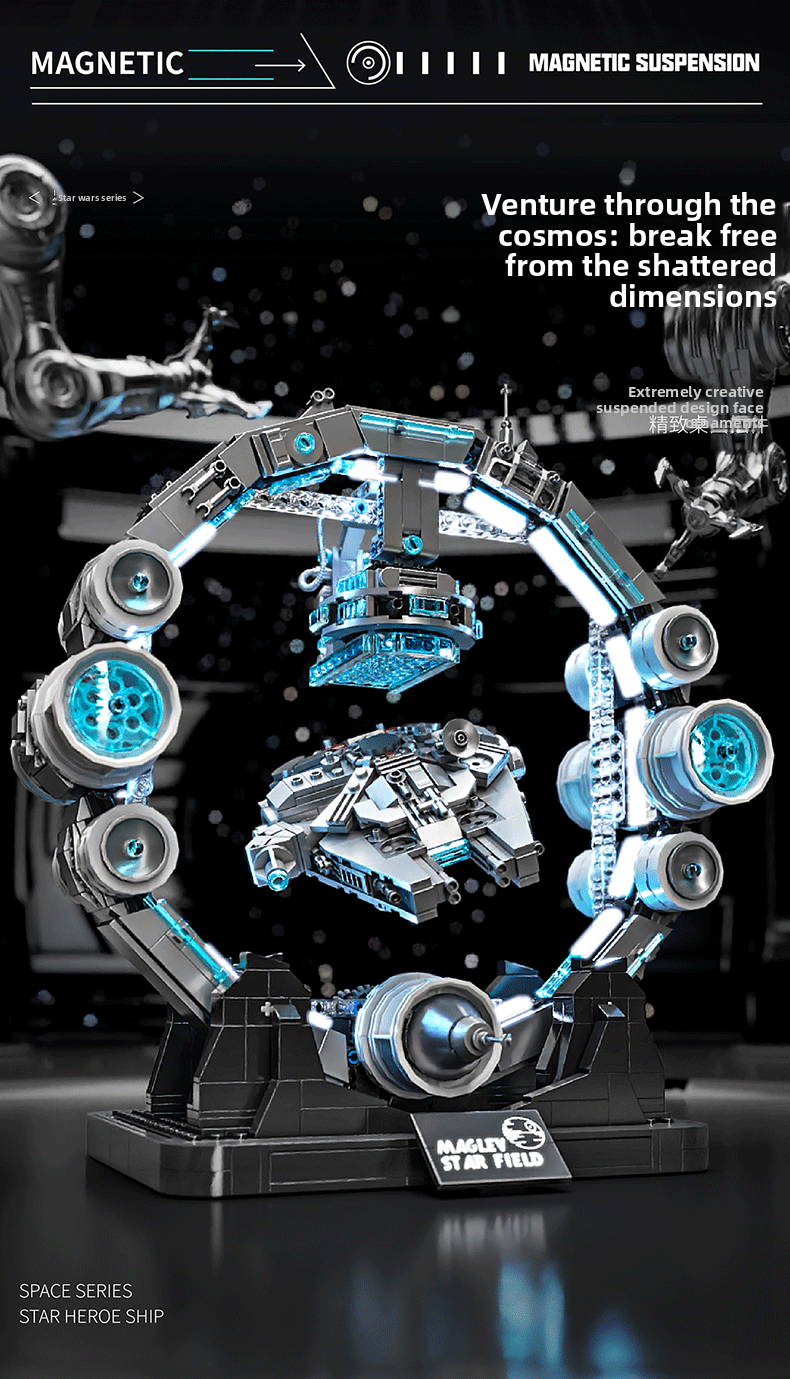 Star Wars Levitating Toy | Assembly Toy | 1195 pcs | Creative and Fun