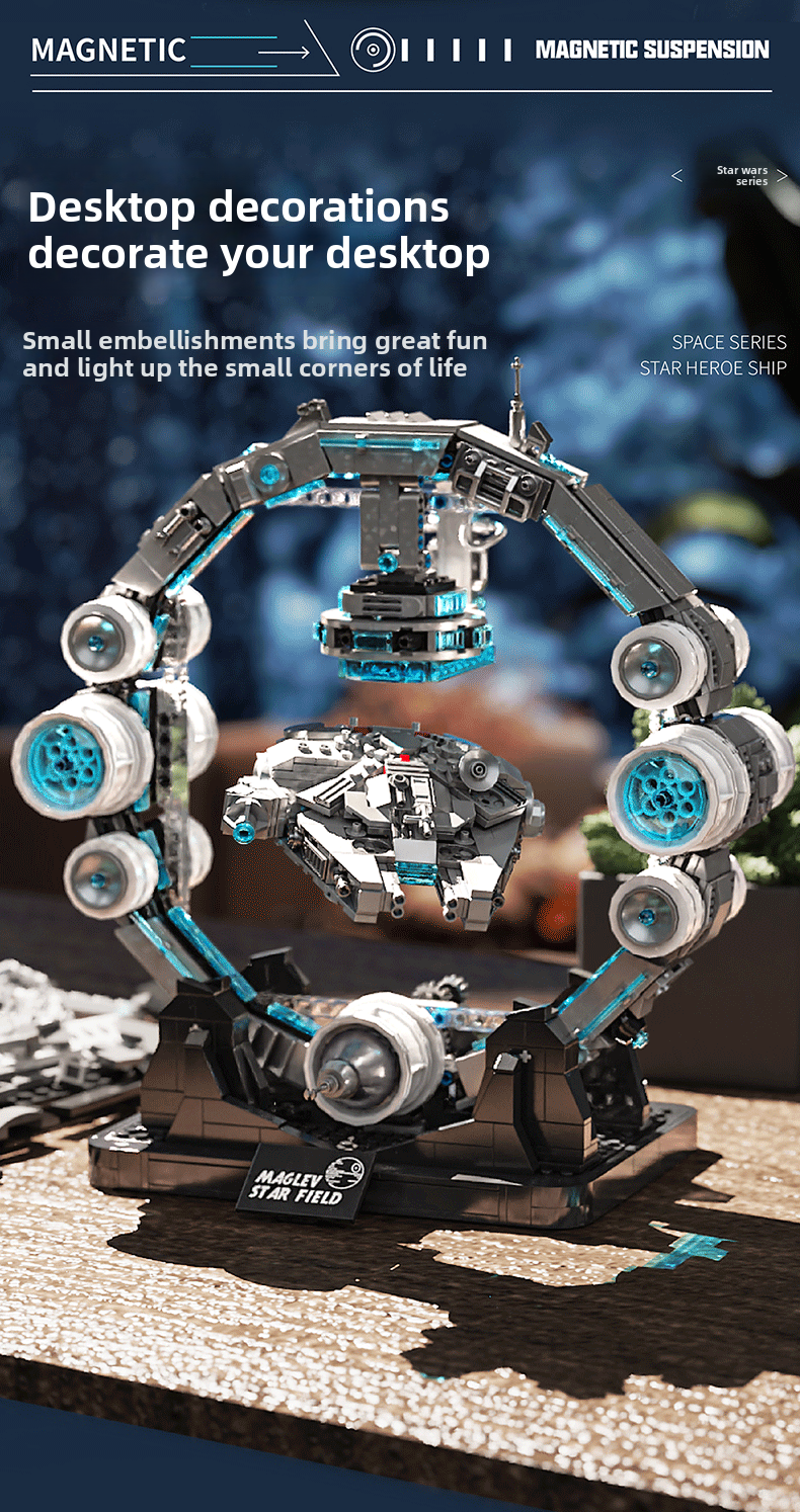 Star Wars Levitating Toy | Assembly Toy | 1195 pcs | Creative and Fun