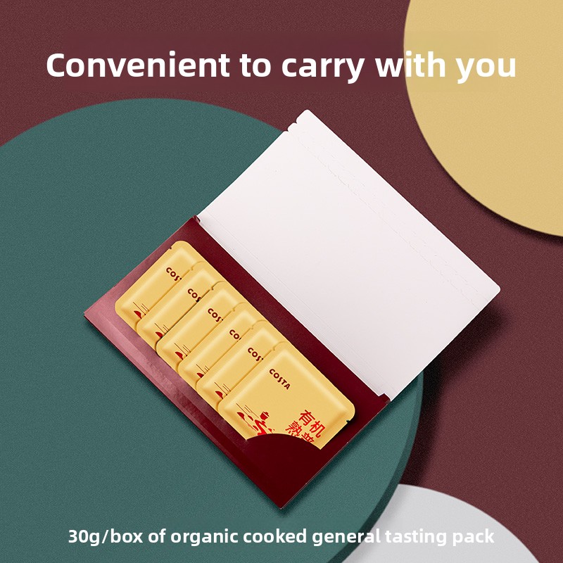 COSTA Organic Pu-erh Ripe Tea Compressed Squares – Premium Yunnan Fermented Tea, Exquisite Gift For Tea Lovers​_voghion.com