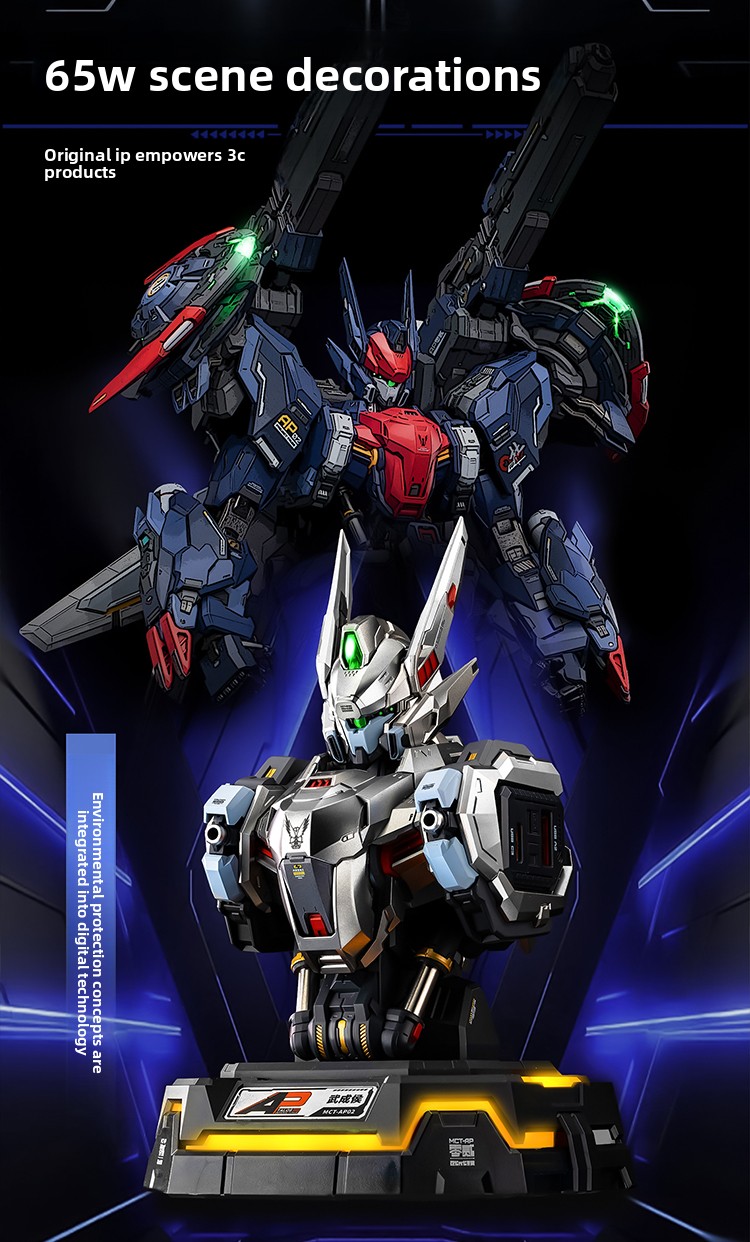 Wuchenghou | Charger Bust Charging Center | 65W High-Speed  | Creative and Fun Birthday Gifts