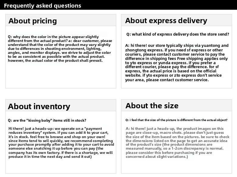 Frequently Asked Questions.