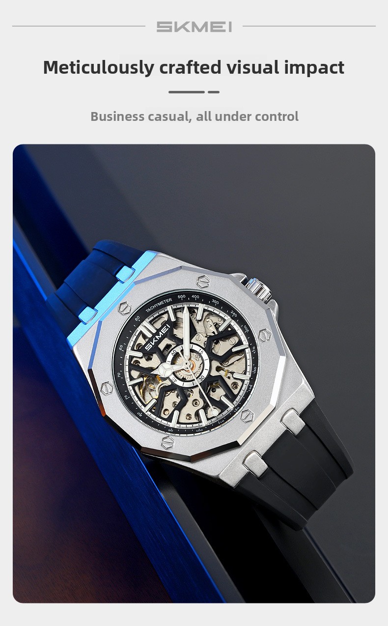 Yeni Saat Erkekler İçin Mekanik Otomatik Aydınlatmalı Saat Üst Düzey Moda Mekanik Saat_voghion.com