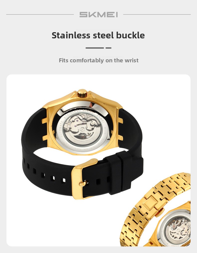 Yeni Saat Erkekler İçin Mekanik Otomatik Aydınlatmalı Saat Üst Düzey Moda Mekanik Saat_voghion.com