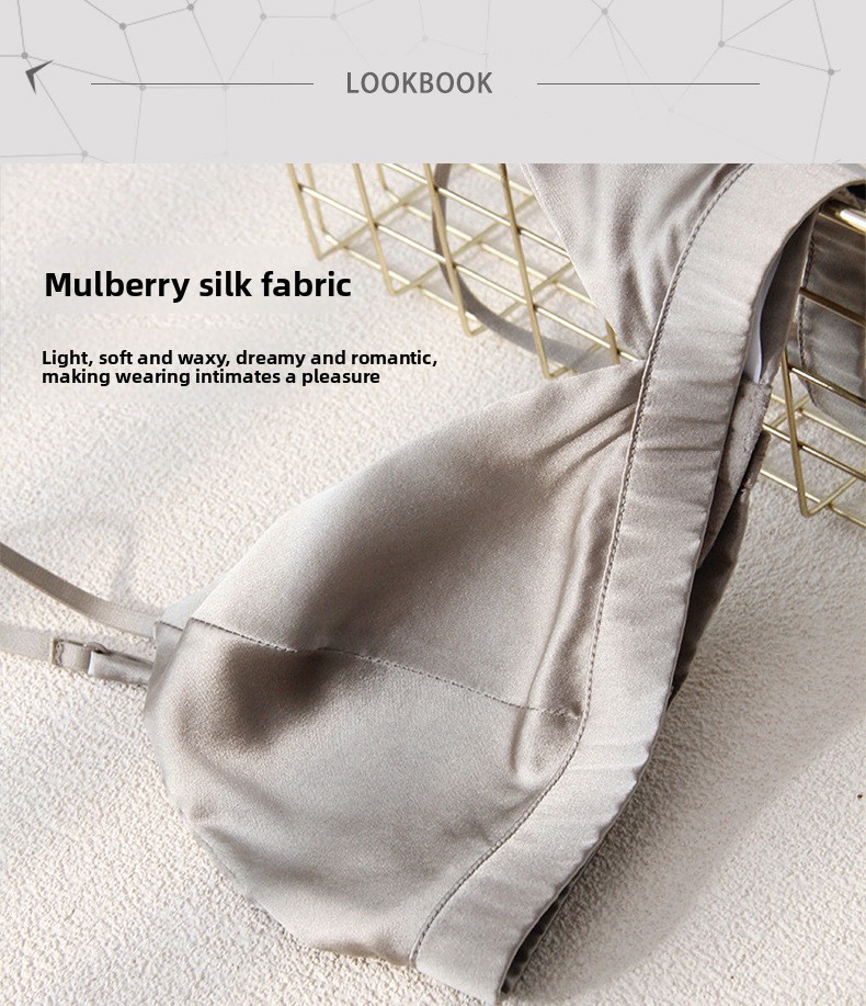 European Silk Small Breasts Sexy French Underwear Details _05