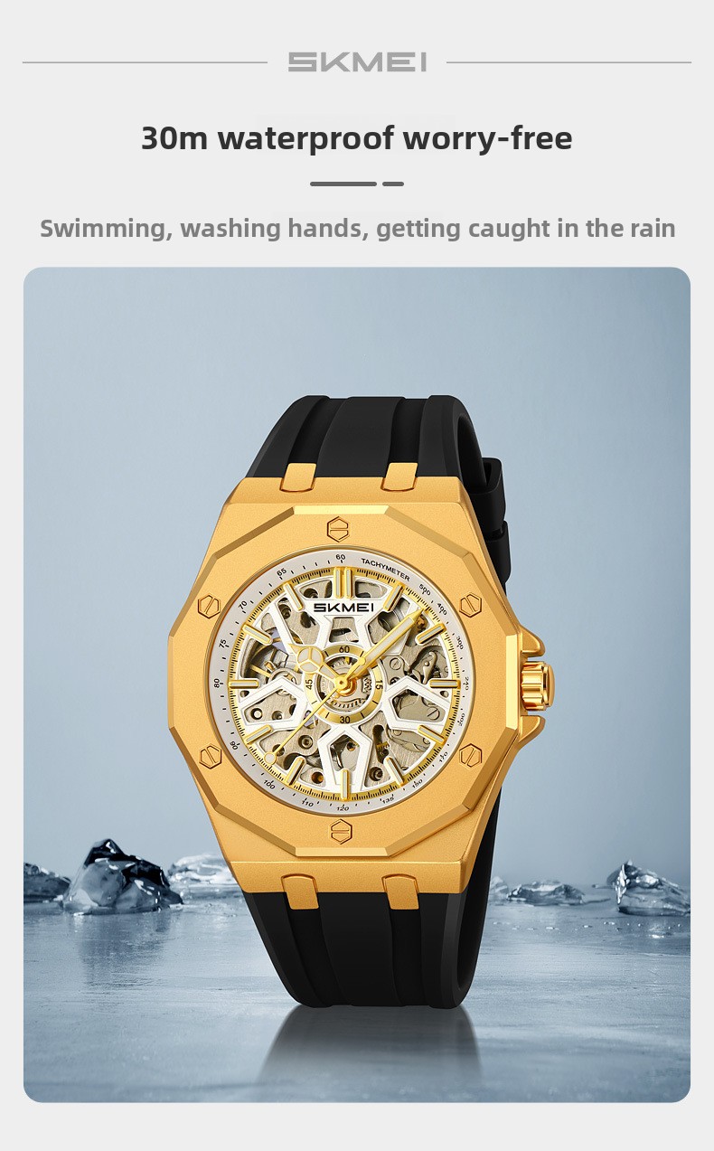 Yeni Saat Erkekler İçin Mekanik Otomatik Aydınlatmalı Saat Üst Düzey Moda Mekanik Saat_voghion.com