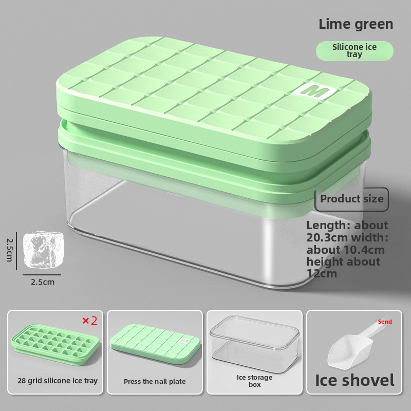 56 Grid Pressing Ice Grid Ice Grid Mold Plastic Ice Box Easy Demoulding Ice Box Large Capacity Ice Storage Box Food Grade Abrasives_voghion.com