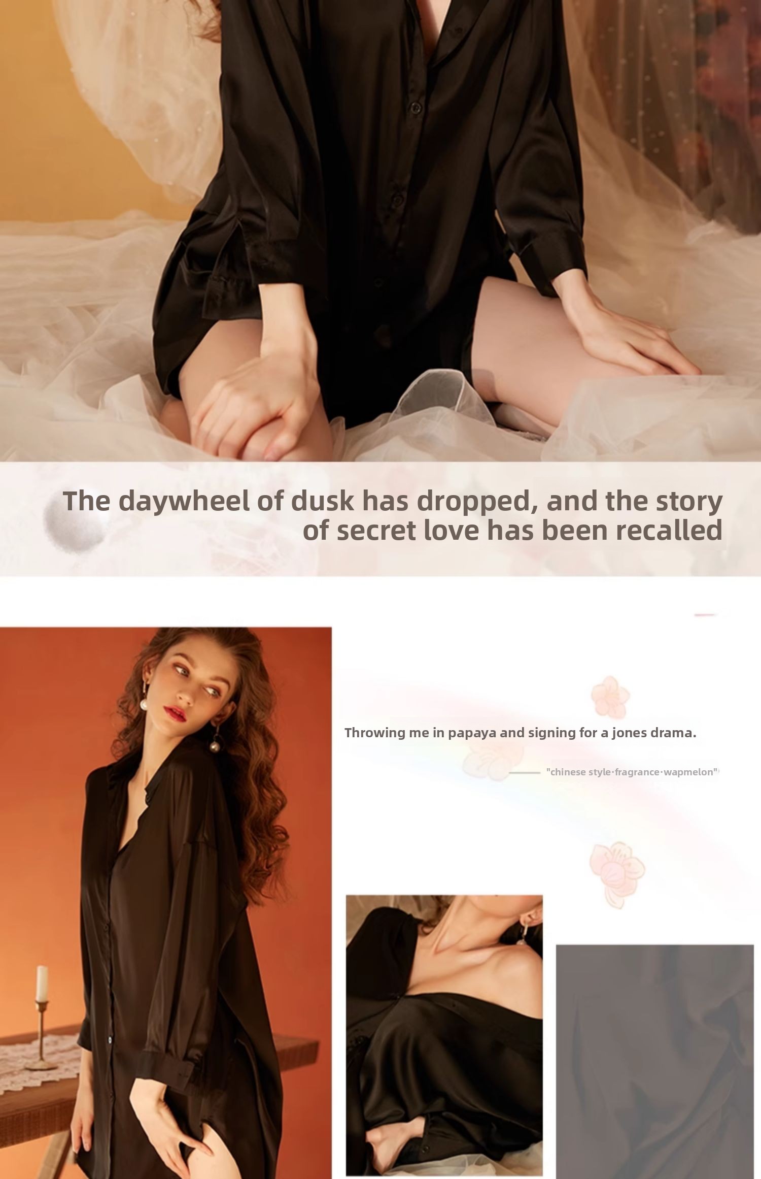 Pyjama sexy haute féminité 2025, nouvelle chemise de nuit grande taille en soie glacée, vêtements de détente fins_voghion.com